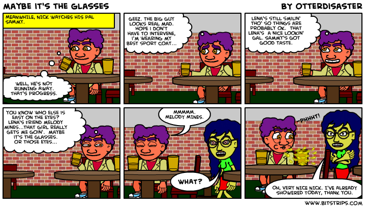 maybe it's the glasses