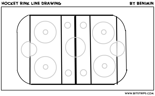 hockey rink line drawing