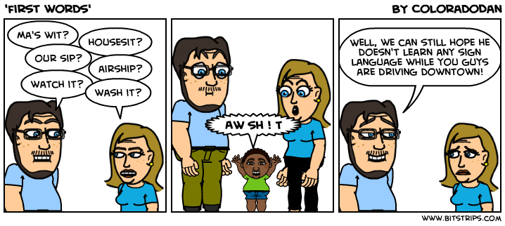 'first words'