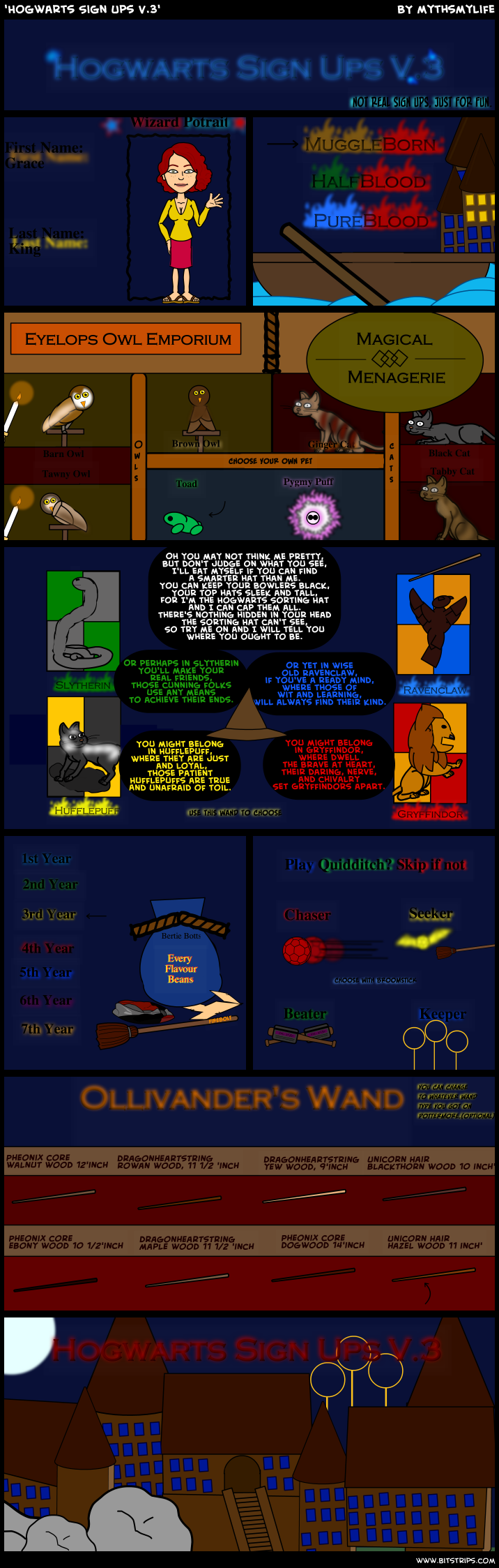 'Hogwarts Sign Ups V.3'