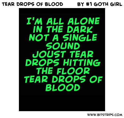 tear drops of blood