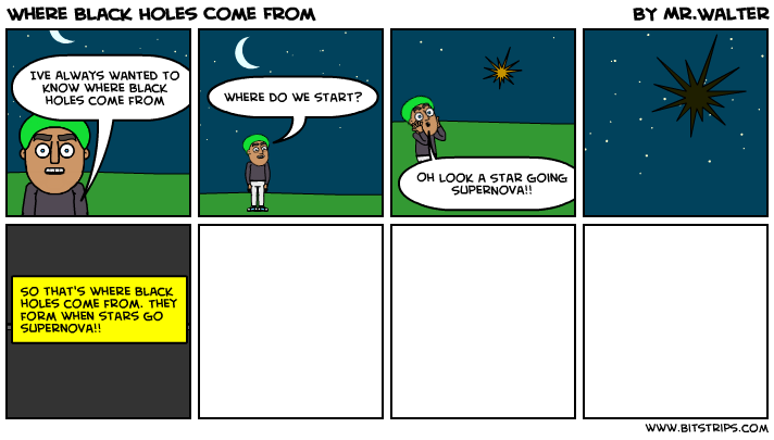 Where Black Holes Come From
