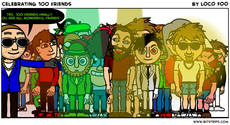 Celebrating 100 friends