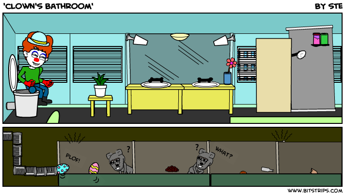 'clown's bathroom'