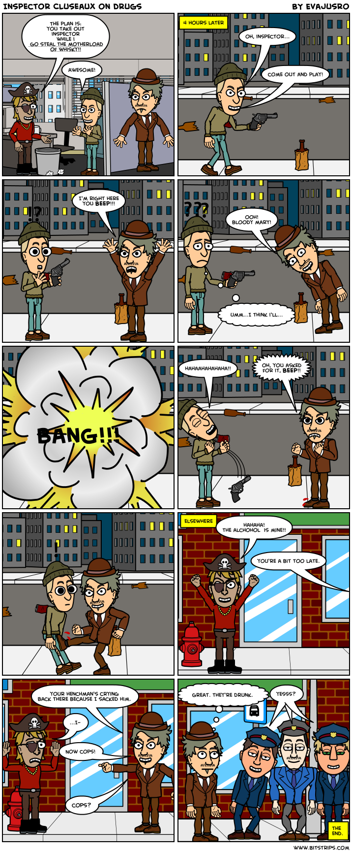 Inspector Cluseaux on drugs