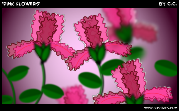 'Pink flowers'