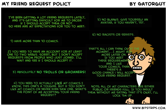 My Friend Request Policy