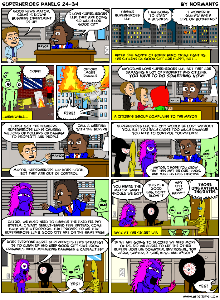 SuperHeroes Panels 24-34