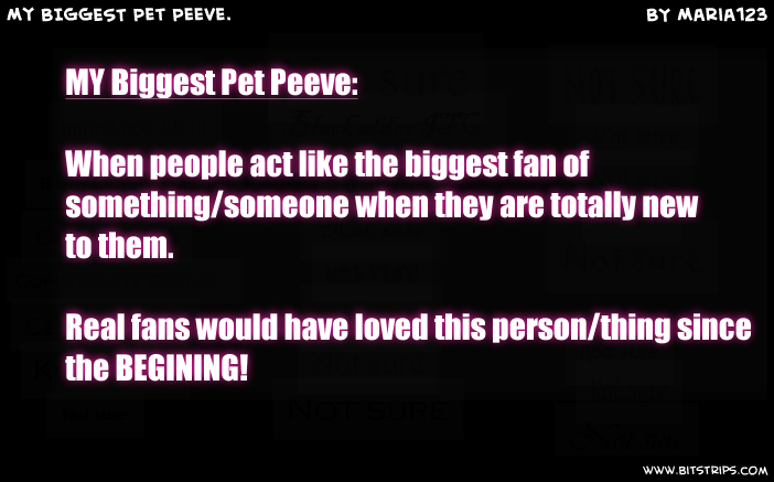 My BIGGEST Pet Peeve. 