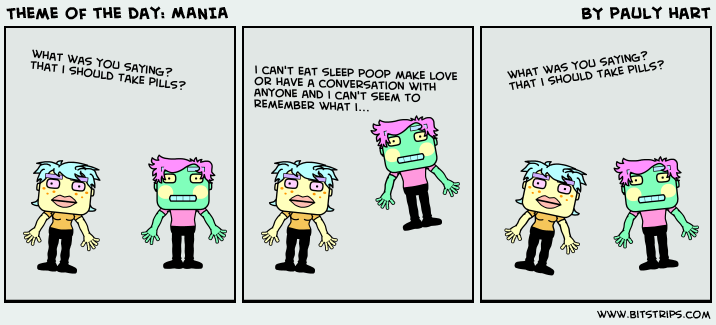Theme of the day: MANIA