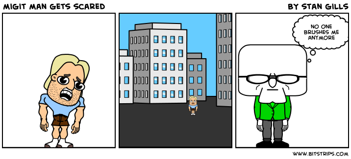 migit man gets scared