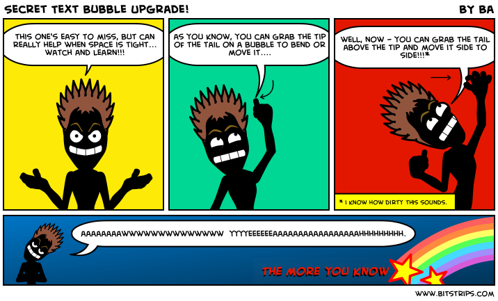 Secret Text Bubble Upgrade!