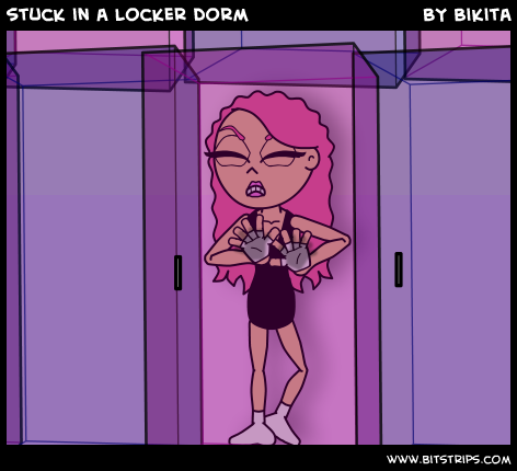 stuck in a locker dorm