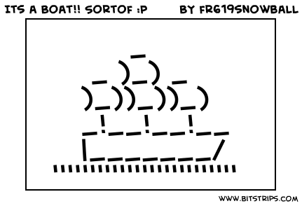 Its a Boat!! Sortof :P