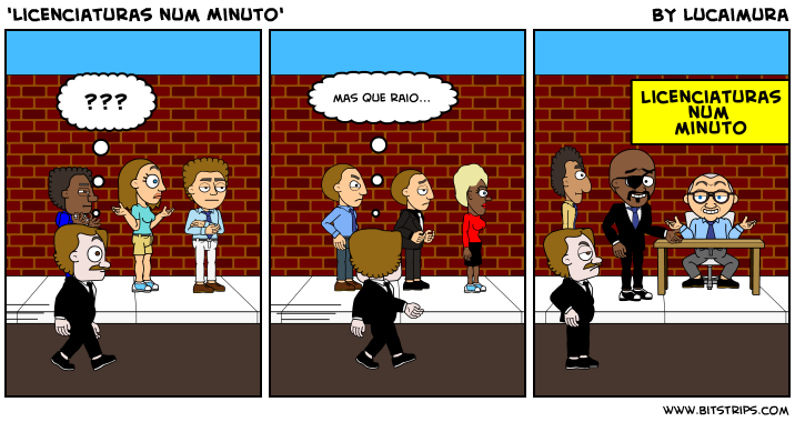 'Licenciaturas num Minuto'