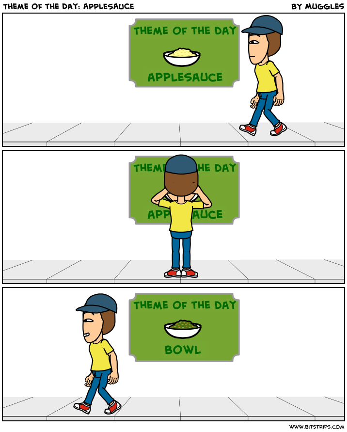 Theme of the Day: APPLESAUCE