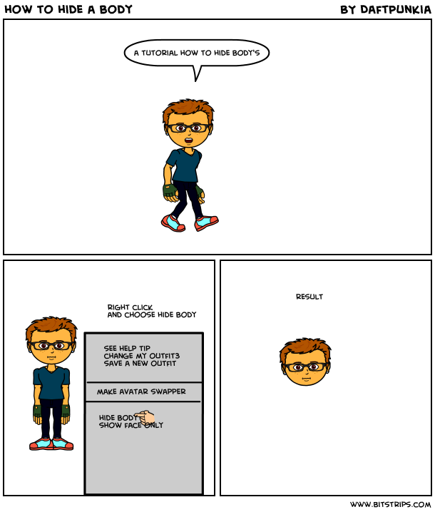 how to hide a body Bitstrips