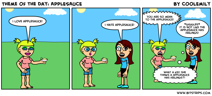 Theme of the Day: APPLESAUCE