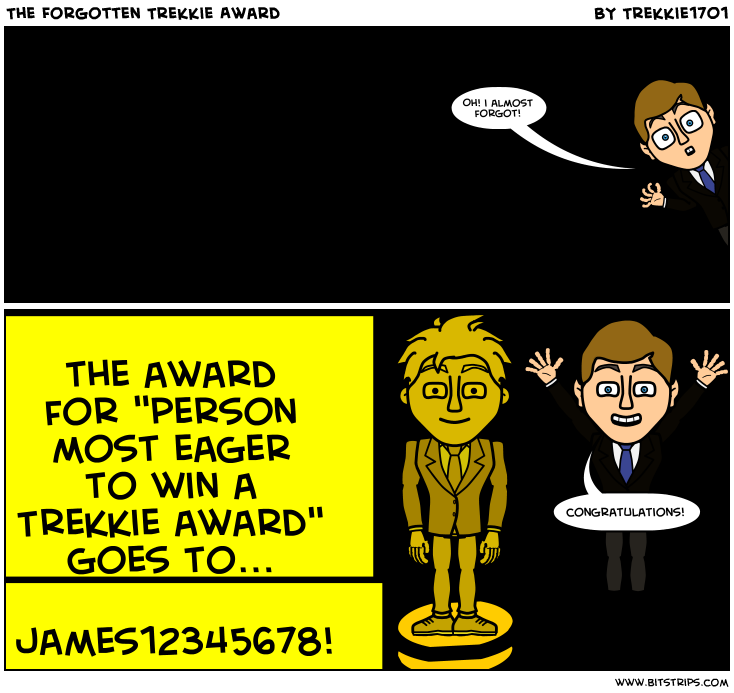 The Forgotten Trekkie Award