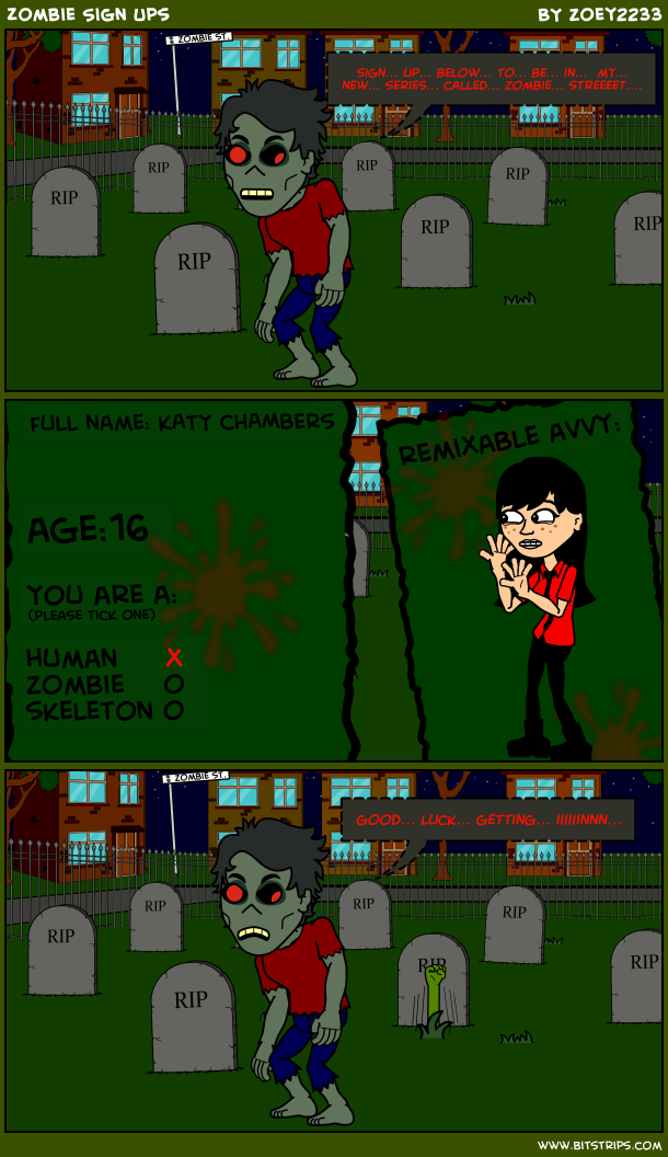 Zombie Sign Ups