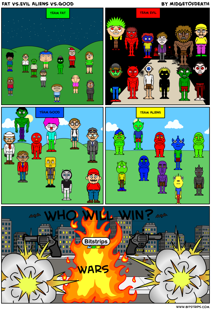 Fat VS.Evil Aliens VS.Good