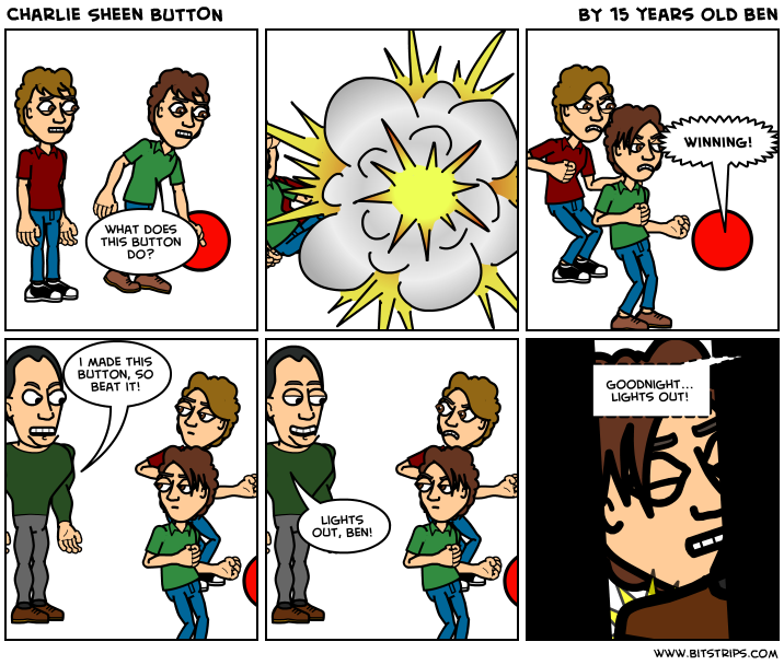 Charlie Sheen BUTTON