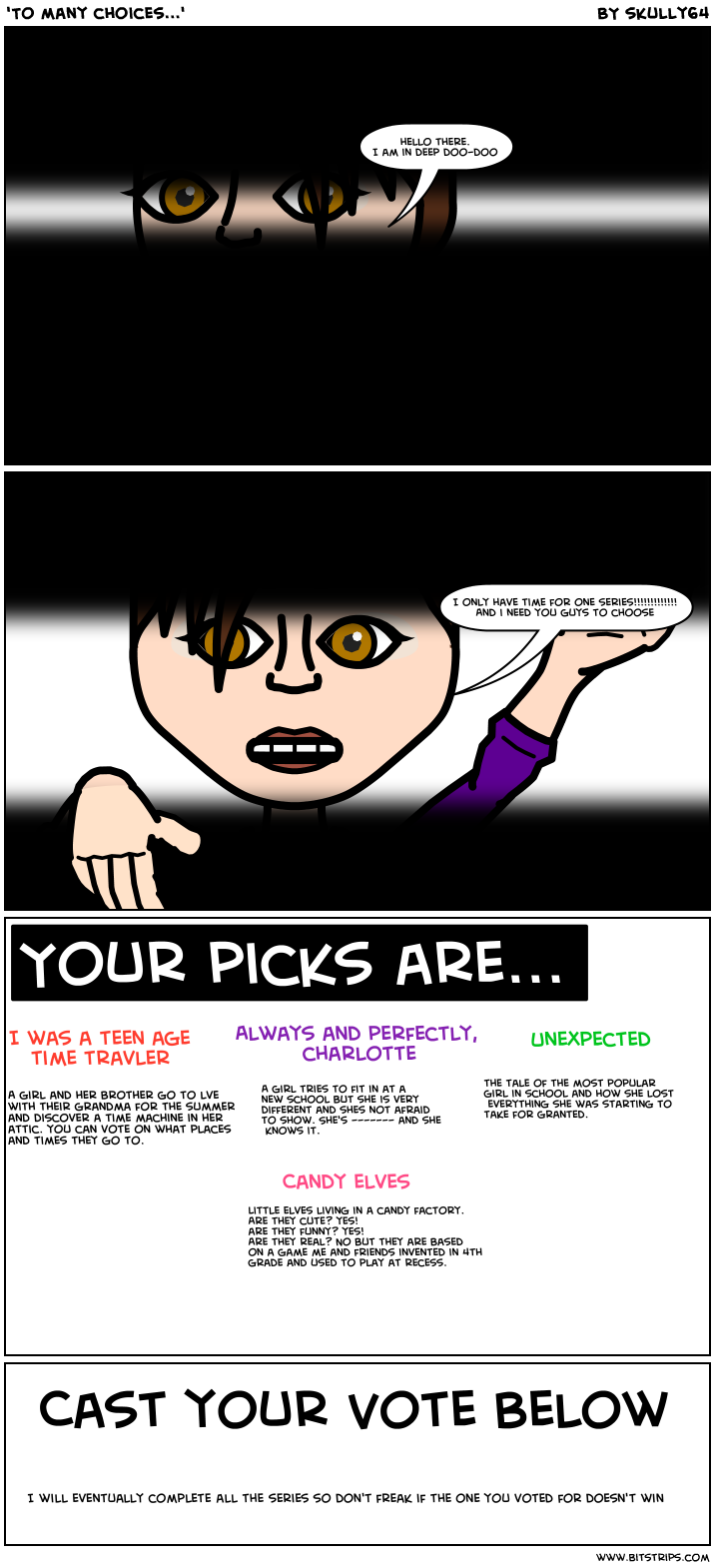 'To many choices...'