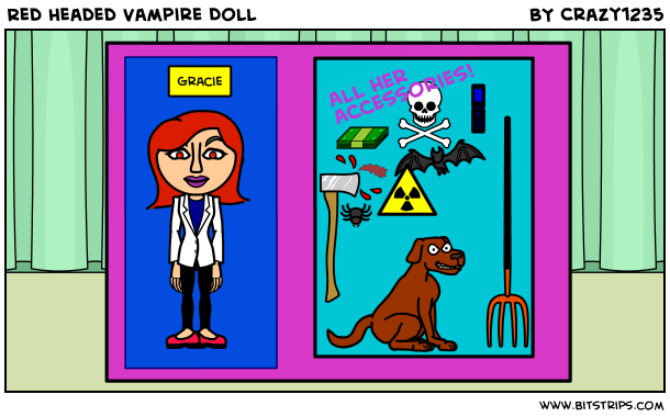 Red Headed Vampire Doll