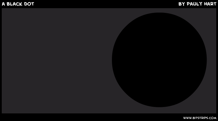 a black dot