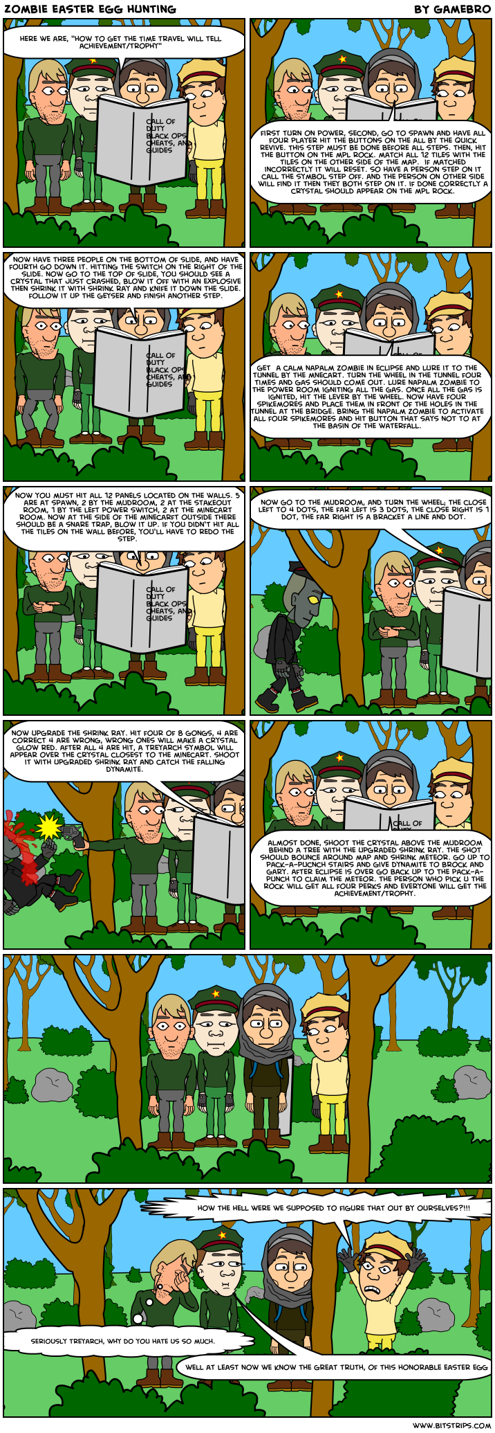 Zombie easter egg hunting