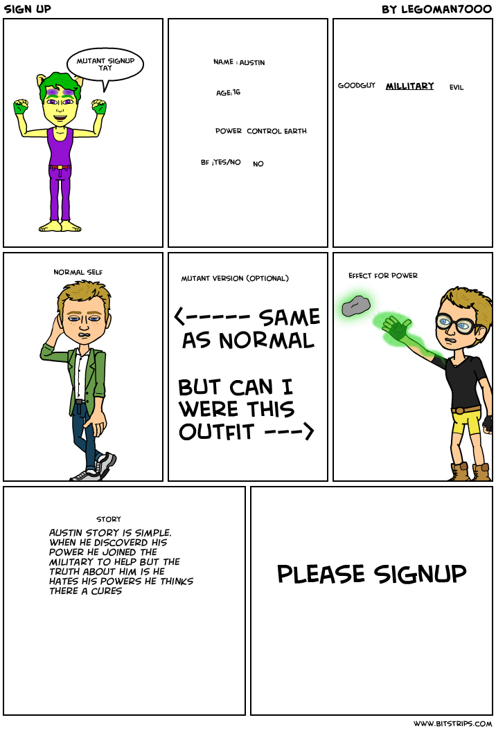 sign up
