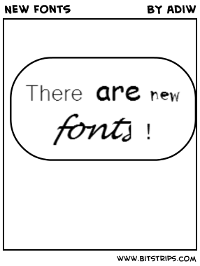 New Fonts