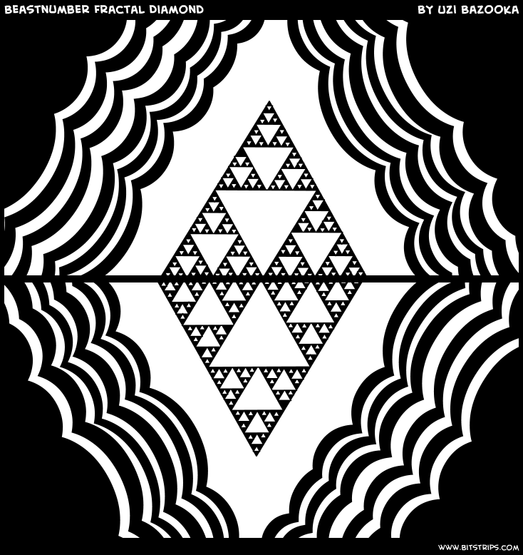Beastnumber Fractal Diamond