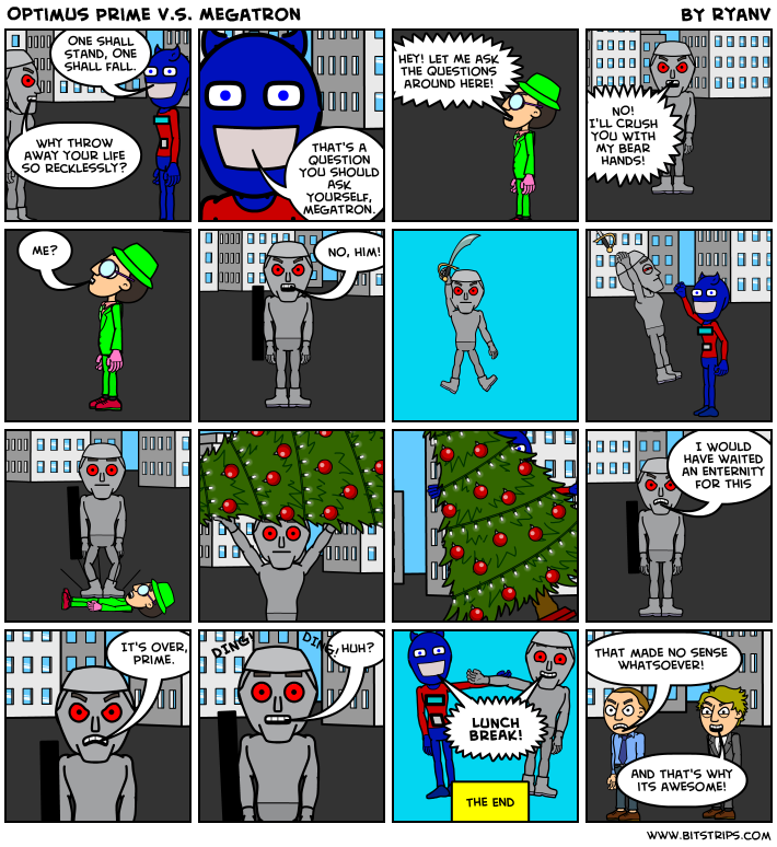 Optimus Prime v.s. Megatron
