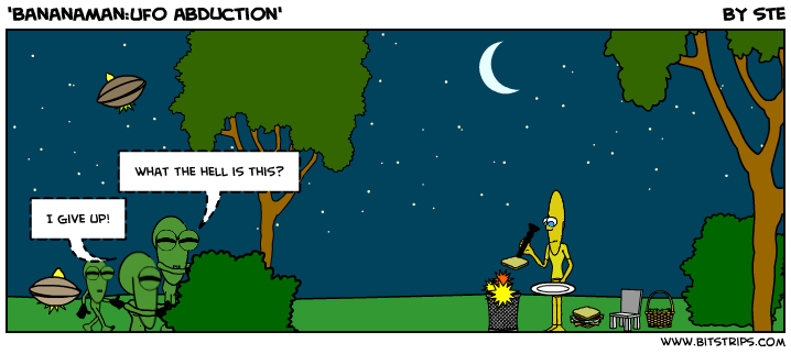 'bananaman:Ufo abduction'