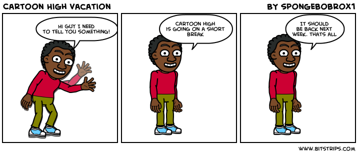 Cartoon High vacation