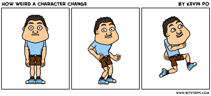 How weird a character change