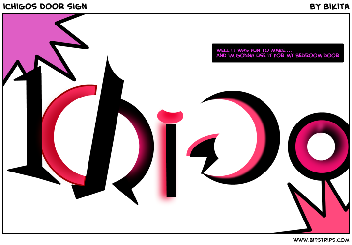 ichigos door sign