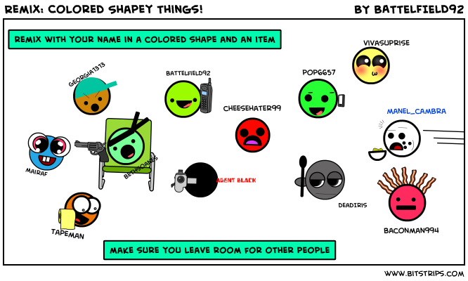 Remix: Colored Shapey Things!