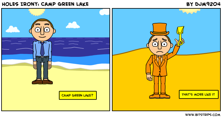Explain The Irony In The Name Camp Green Lake