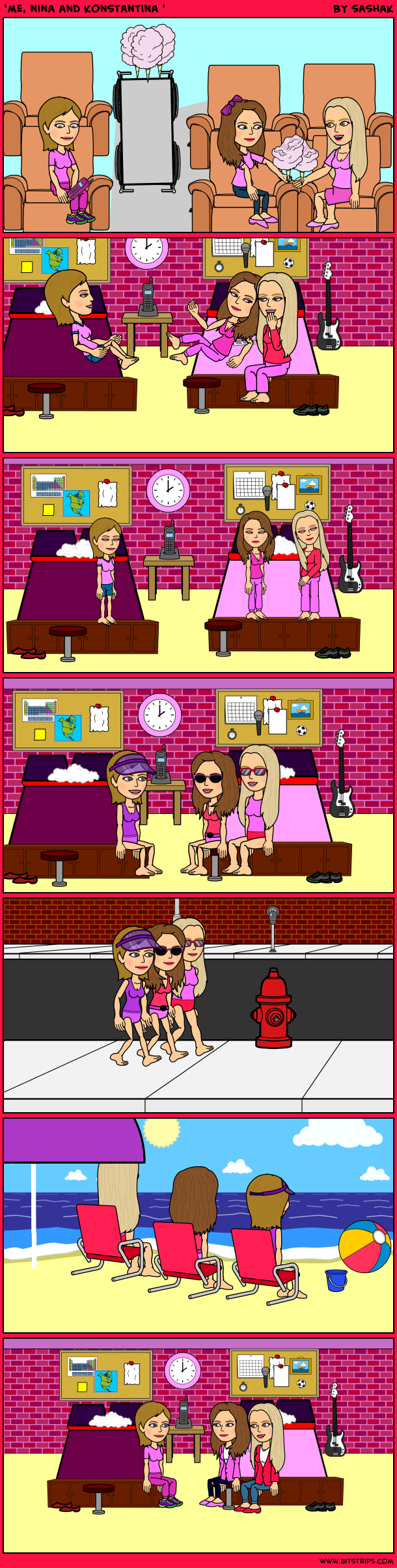 'me, nina and konstantina '