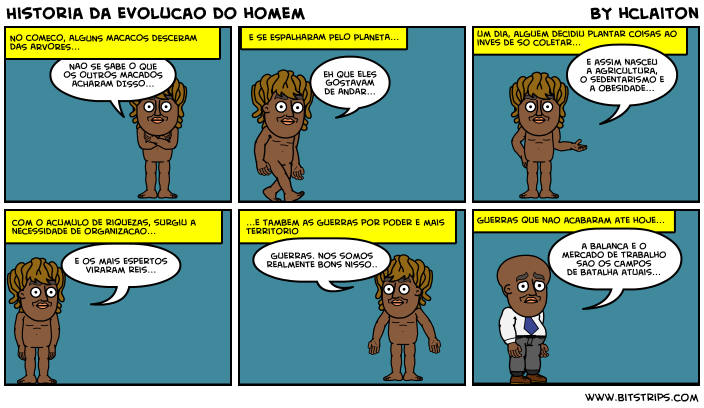 Historia da evolucao do homem