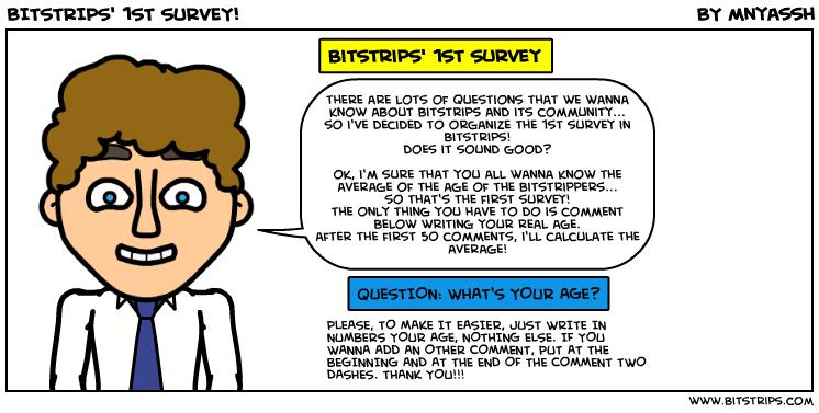 BITSTRIPS' 1ST SURVEY!