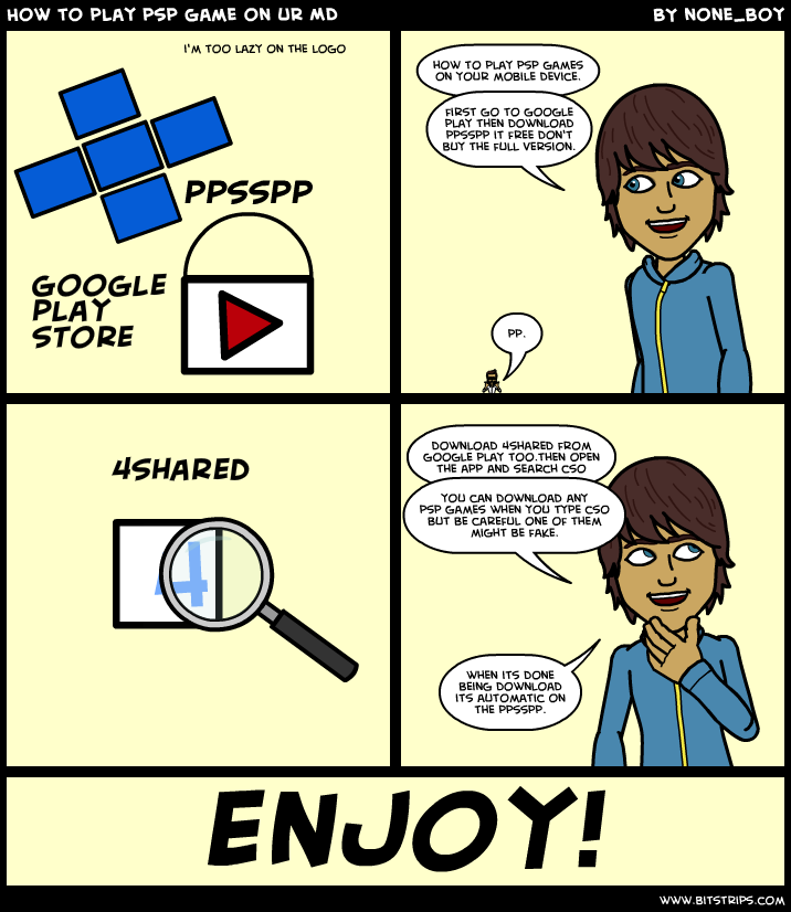 gobets How to play psp game on ur MD - Bitstrips