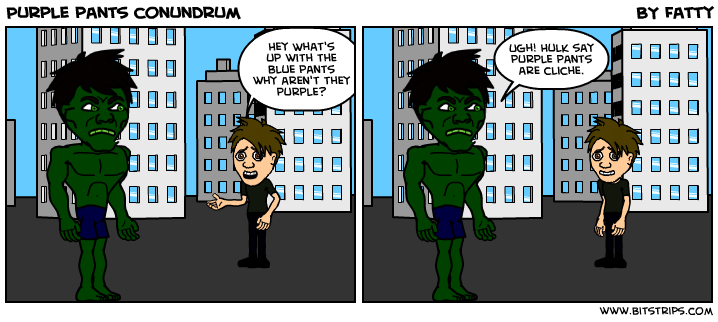 Purple pants conundrum