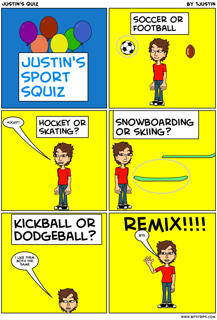 justin's quiz