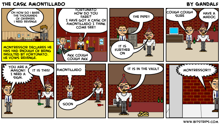 cask of amontillado thesis · need any thesis statement that i can write 6 pages on for the cask of amontillado. cask of amontillado thesis · need any thesis statement that i can write 6 pages on for the cask of amontillado.