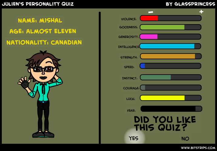 Julien's personality quiz