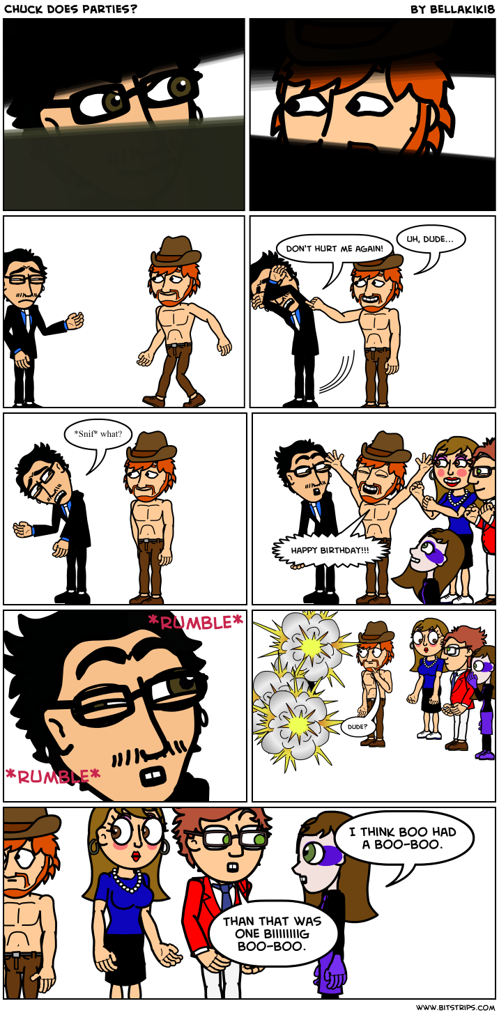Chuck does parties?
