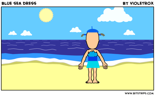 Blue sea dress